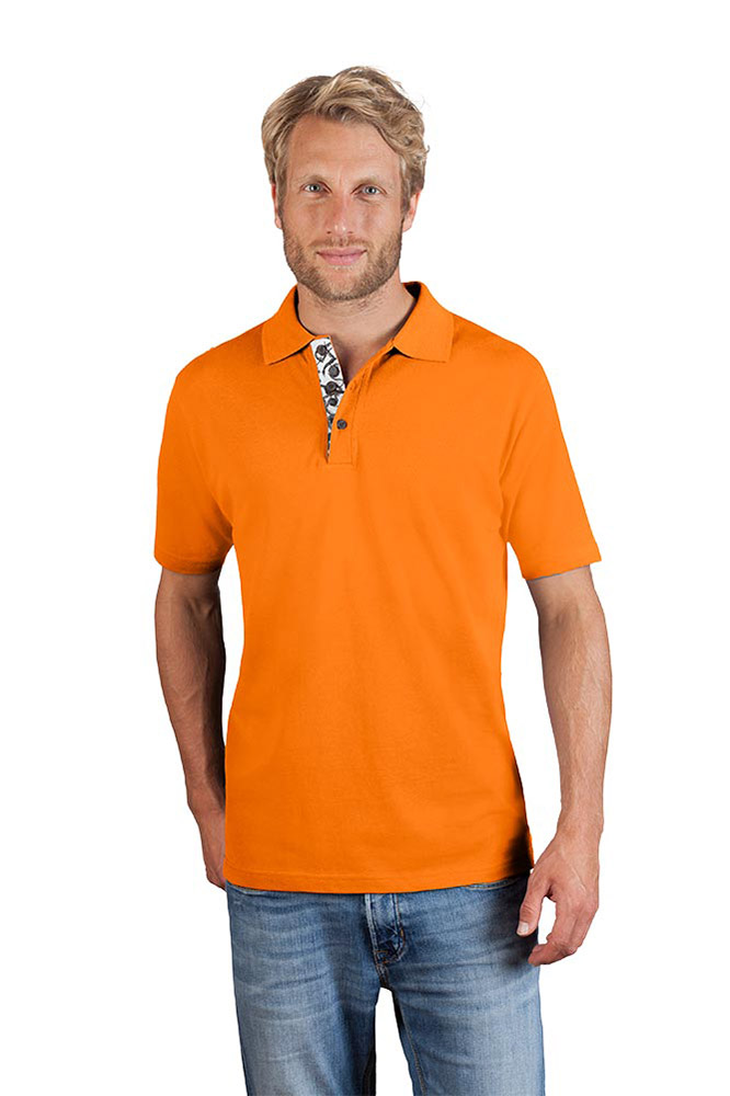 Superior Poloshirt "Graphic" 501 Herren, Orange, XXL