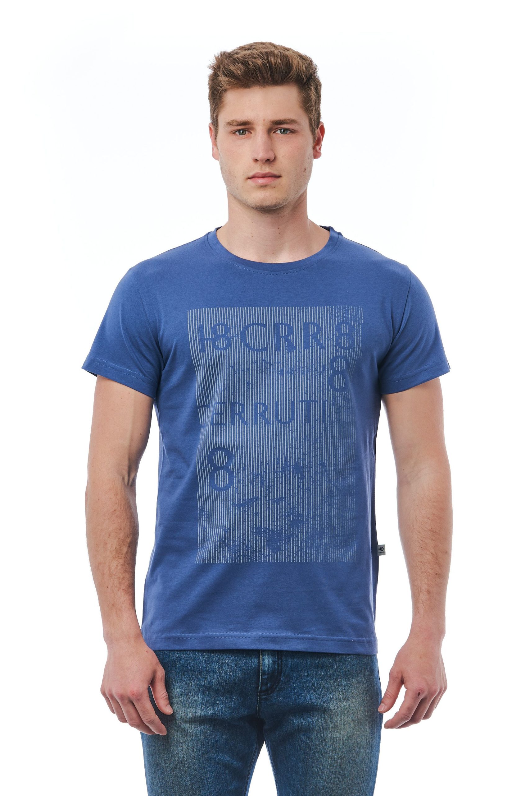 Cerruti 1881 Men's Avio T-Shirt Blue CE1409784 - L