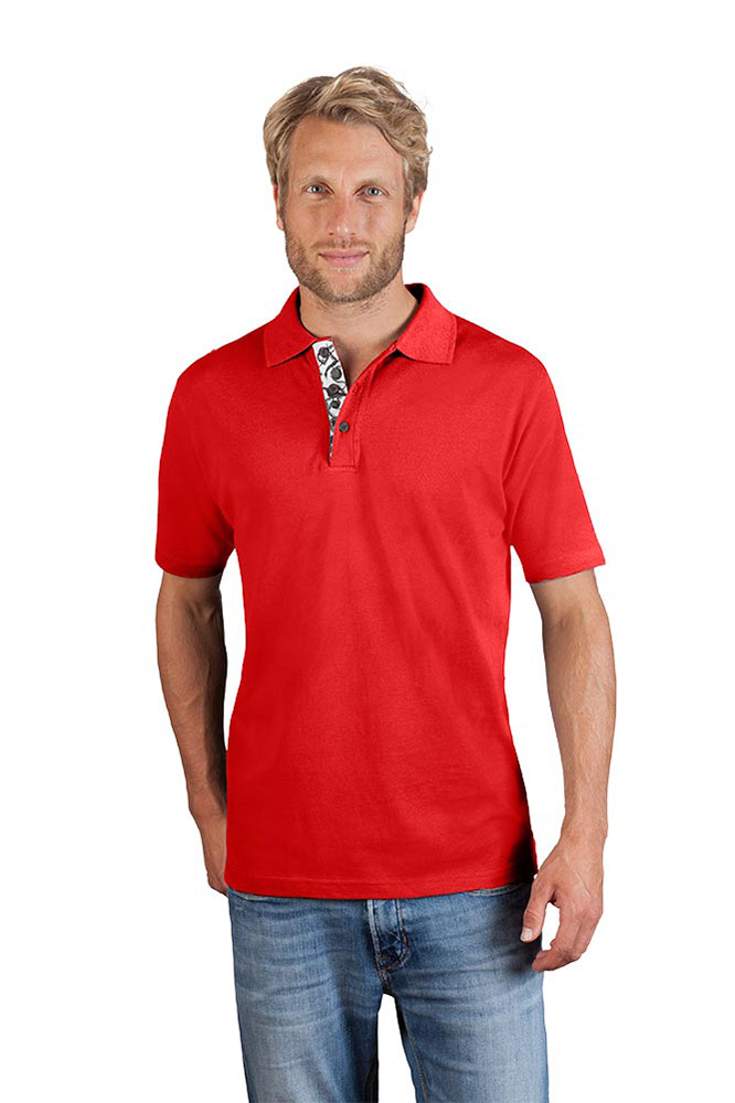 Superior Poloshirt "Graphic" 501 Herren, Rot, L