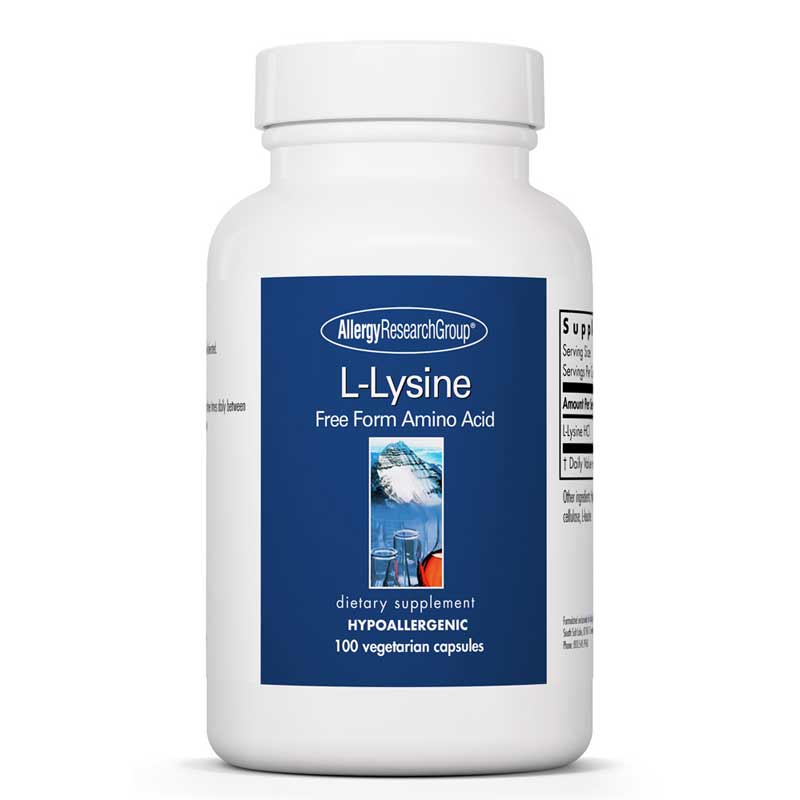 Allergy Research Group L-Lysine 500 Mg 100 Veg Capsules