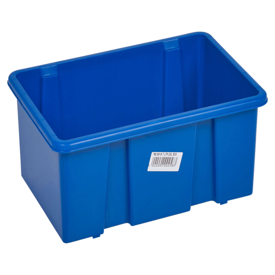 Buy (5 Blue boxes, 14 Litre) Coloured Plastic Storage Box Stackable ...