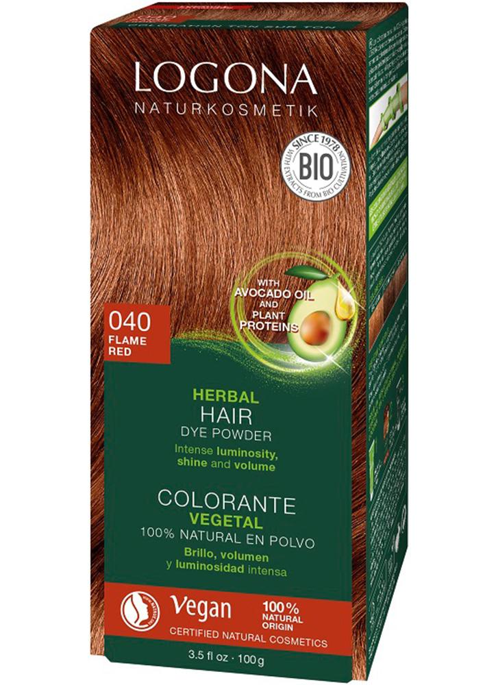 Logona Herbal Hair Dye Powder Flame Red