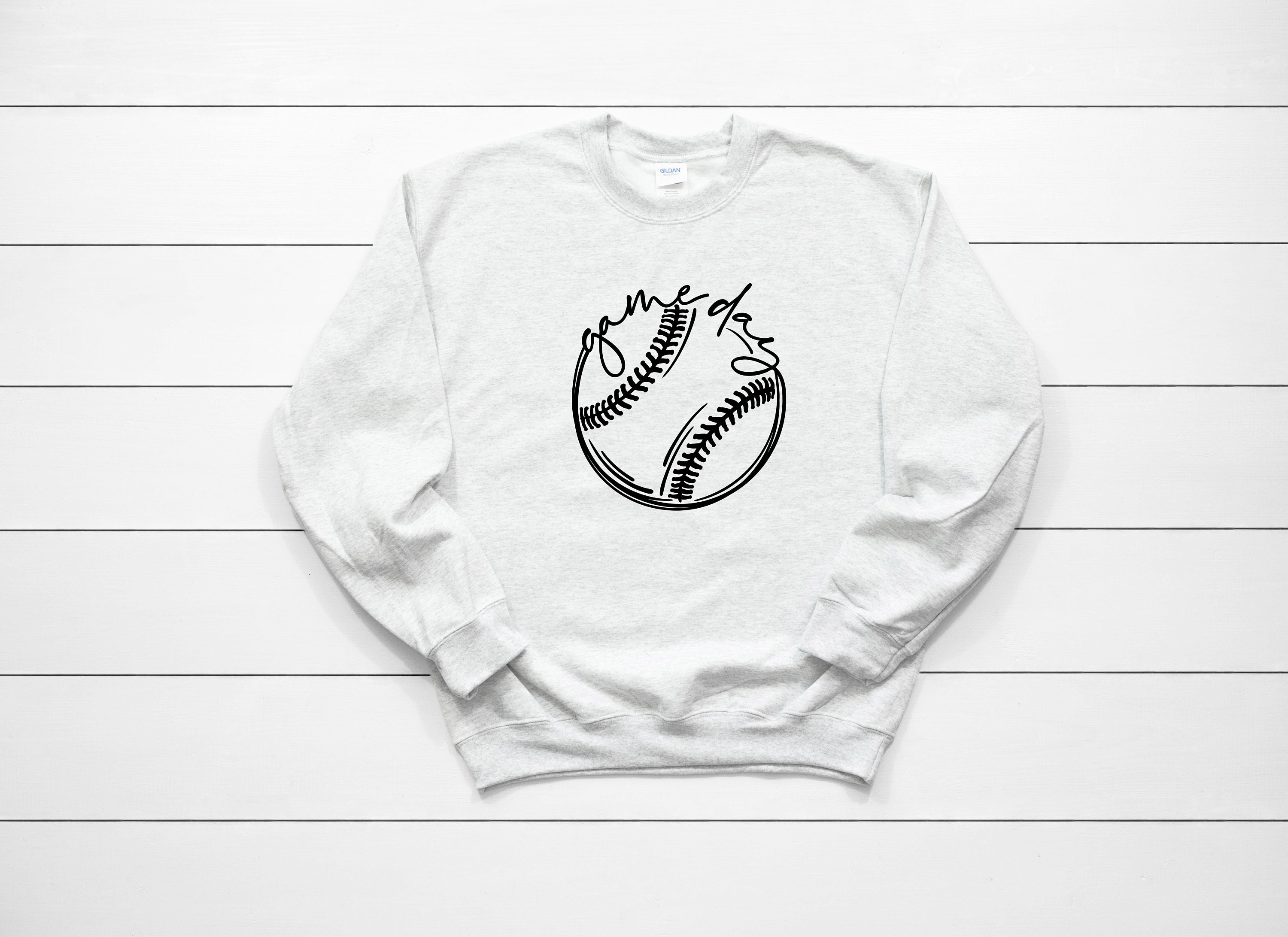 Game Day Baseball Drawing Heavy Blend Crewneck Sweatshirt, Sweater, Gift For Fan, Mom Squad