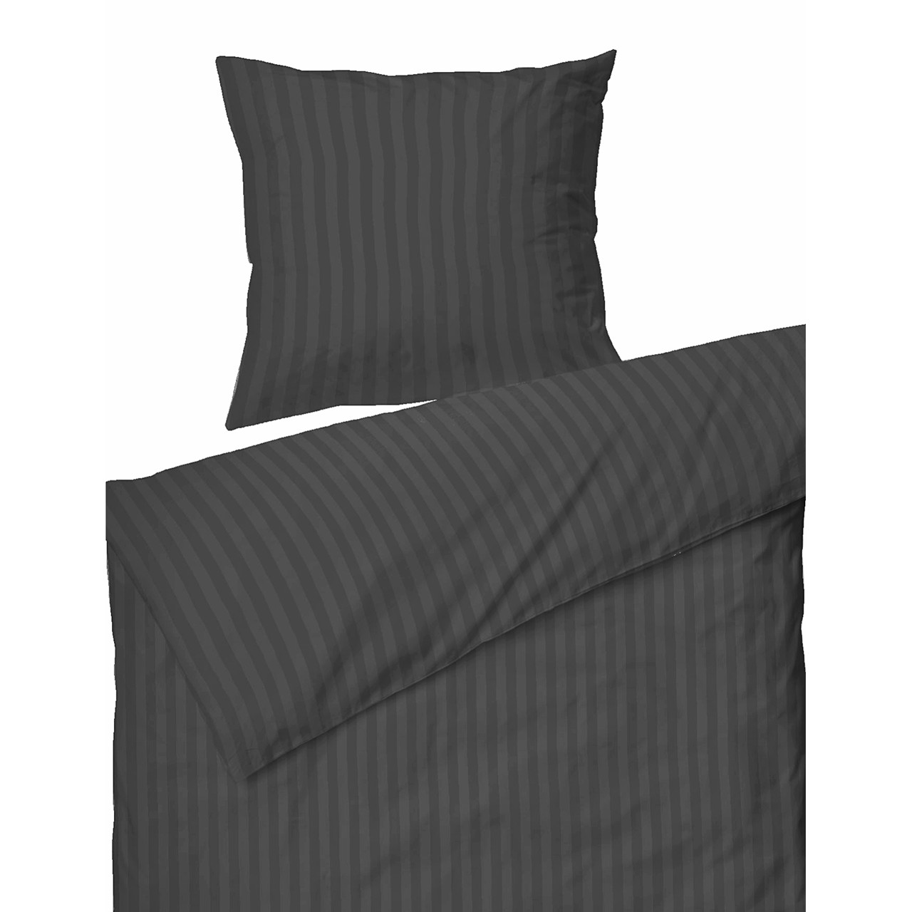 SINNERUP Stripe sengetøj (MØRK GRÅ 140X200)