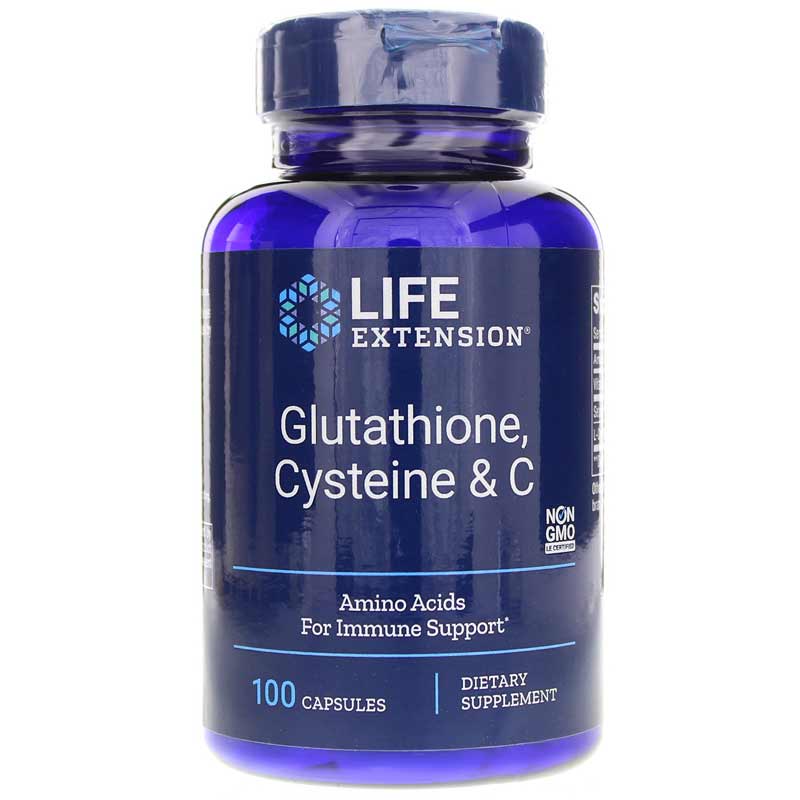 Life Extension Gluthathione, Cysteine & C 100 Veg Capsules
