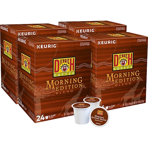 Diedrich Morning Blend Coffee, Keurig K-Cup Pods, Medium Roast, 96/Carton (10099555067436)
