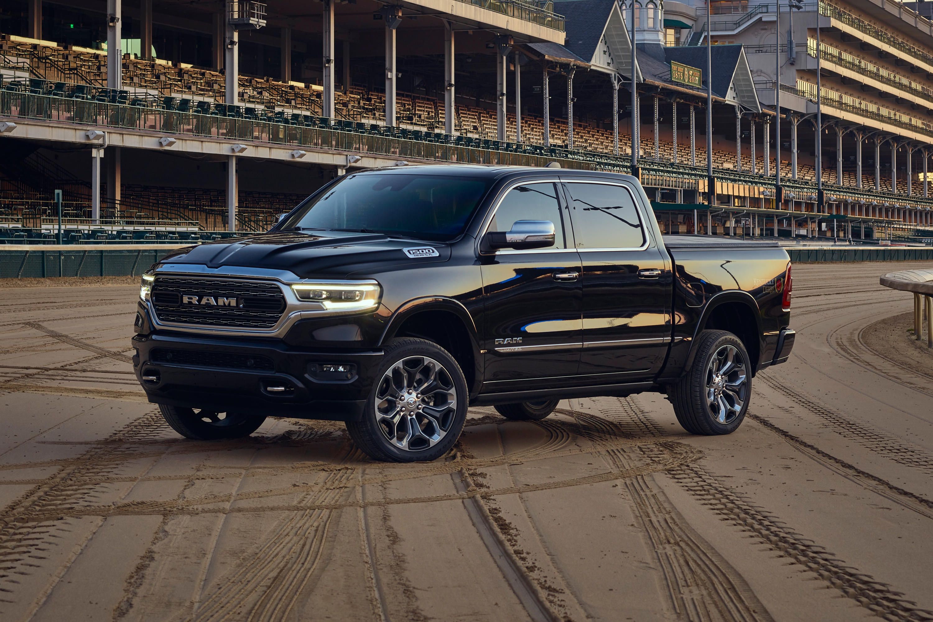 2019 Ram 1500 Pickup Black Poster | 24x36 Inches Ready To Ship