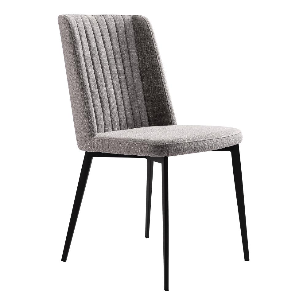 Armen Living Maine Contemporary/Modern Polyester/Polyester Blend Upholstered Dining Side Chair (Wood Frame) in Gray | LCMNSIGR