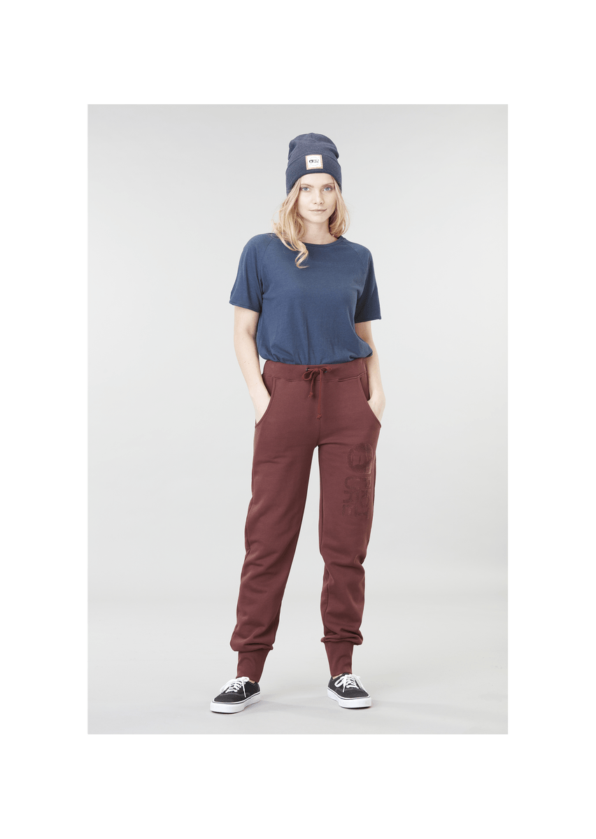 Picture Organic Women's Cocoon Jog Pant - Made From Organic Cotton & Recycled Polyester, Rum Raisin / L
