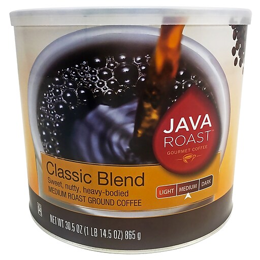 Java Roast Classic Blend Sweet/Nutty Ground Coffee, Medium Roast, 30.5 Oz. (91653)