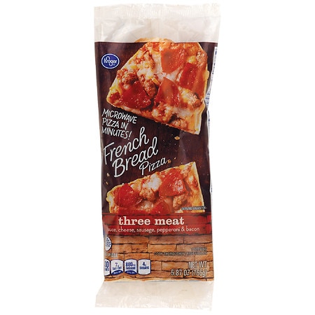Kroger Microwave in Minutes! Three Meat French Bread Pizza - 5.87 oz