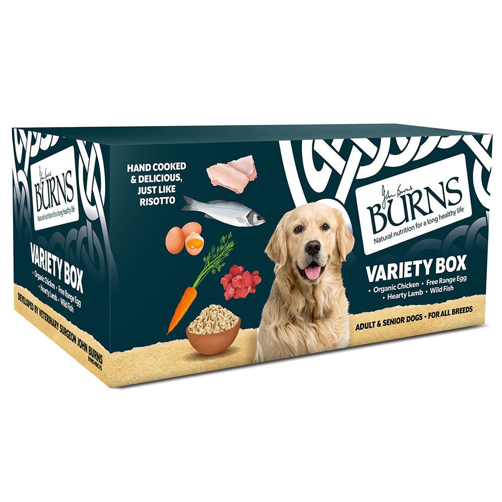 Burns Variety Box Wet Dog Food 12 x 150g - Saver Pack: 24 x 150g Variety Pack Trays (4 flavours)