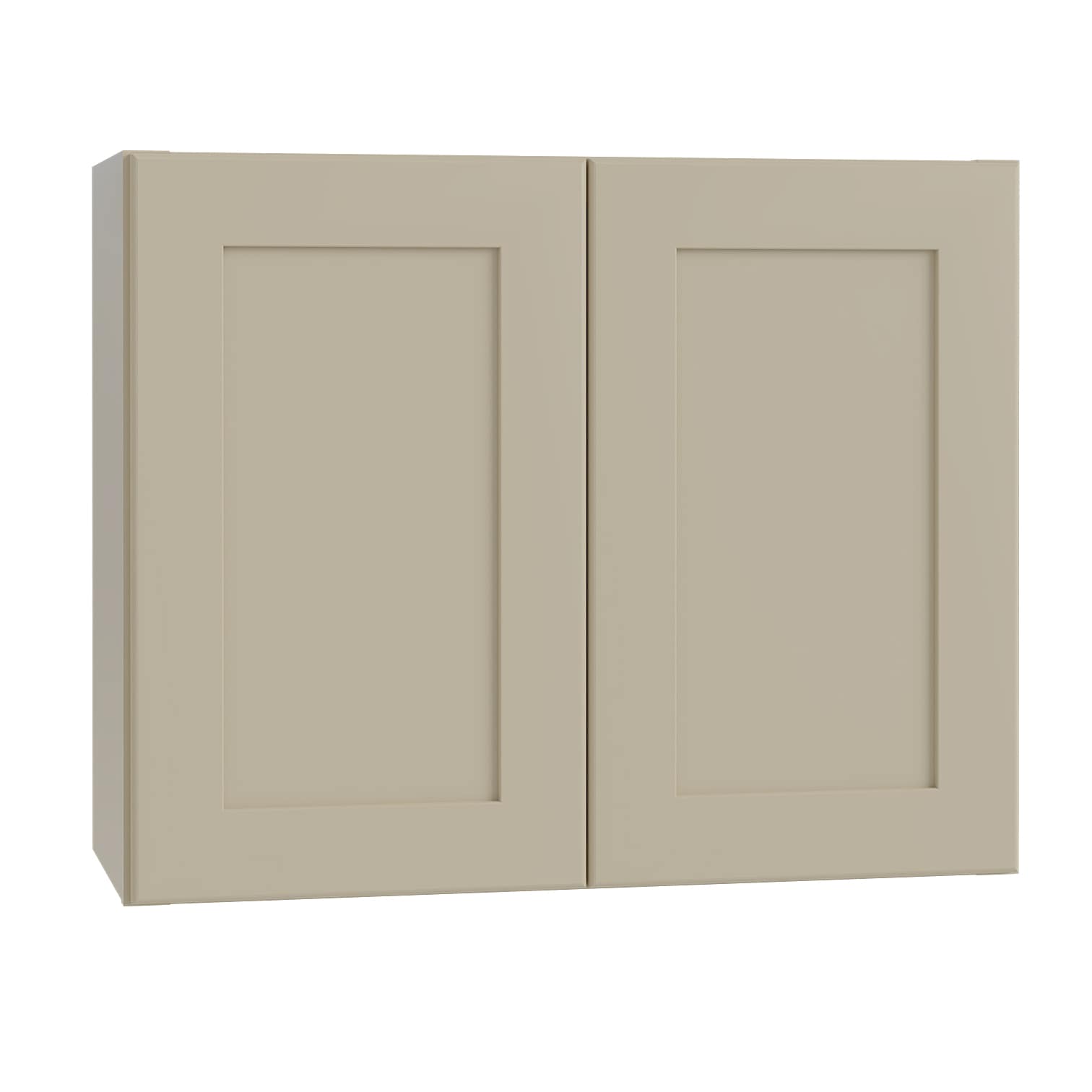 Luxxe Cabinetry 30-in W x 23.5-in H x 12-in D Norfolk Blended Cream Painted Door Wall Fully Assembled Semi-custom Cabinet in Off-White | W3024-NBC