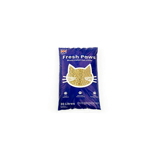 Buy Fresh Paws Premium Wood Pellet Cat Litter 30 L Online