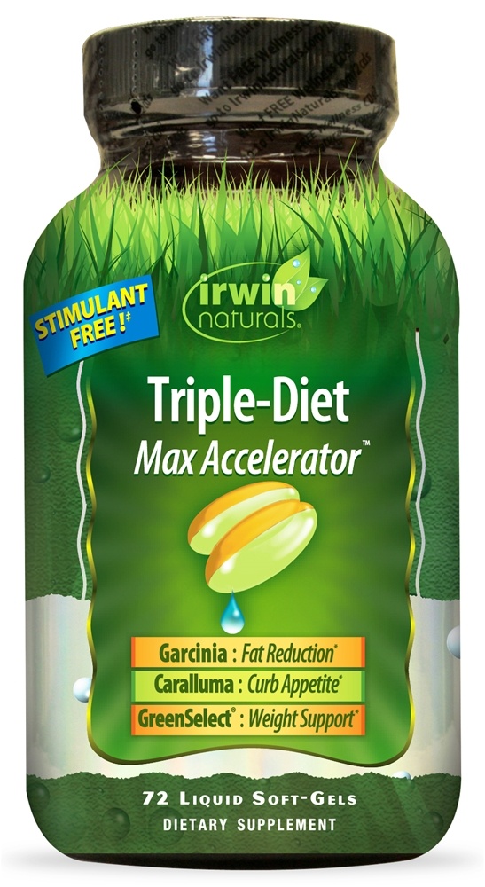 Irwin Naturals - Triple-Diet Max Accelerator with Garcinia Cambogia - 72 Softgels