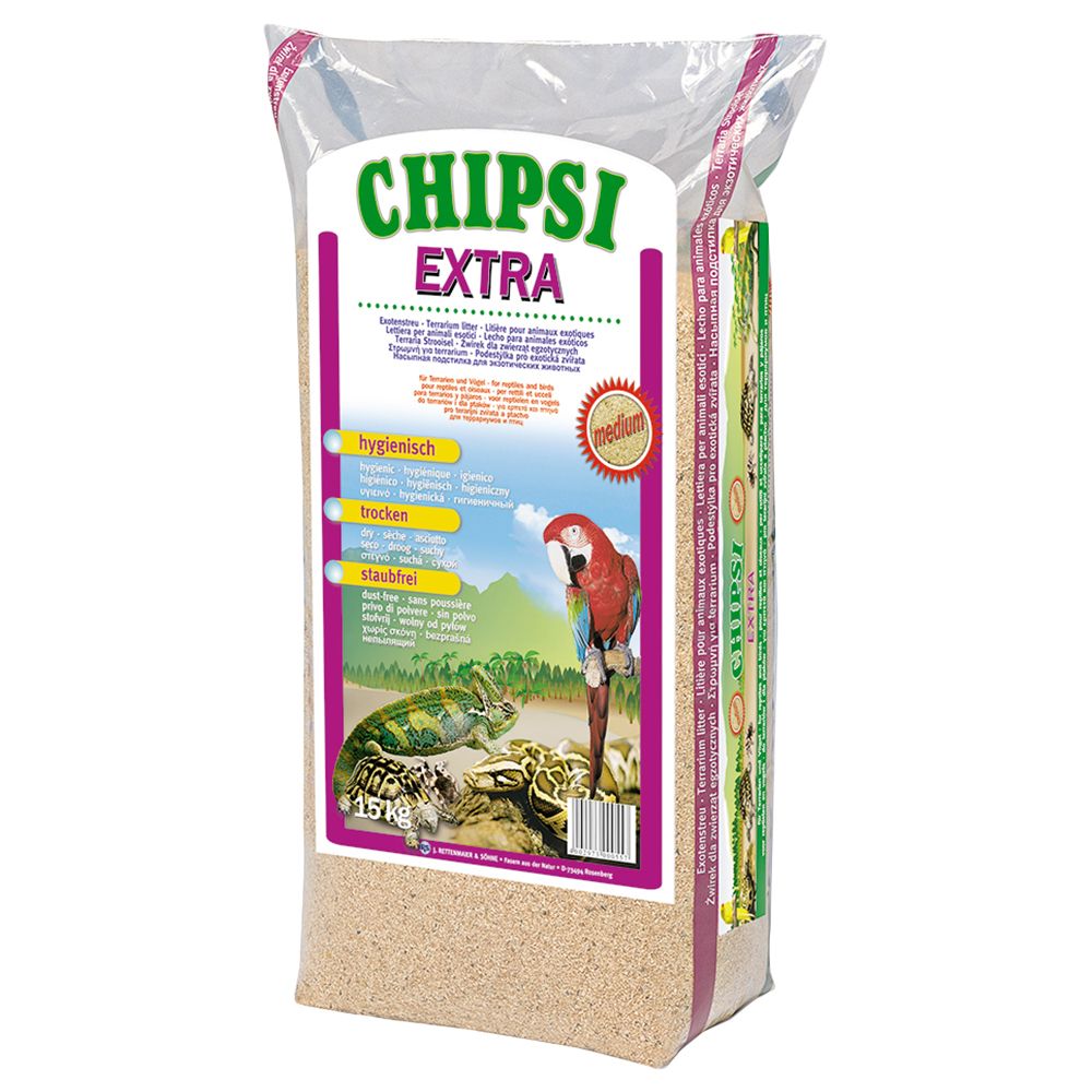 Chipsi Extra Beechwood Chips - 15kg, Medium-Grain