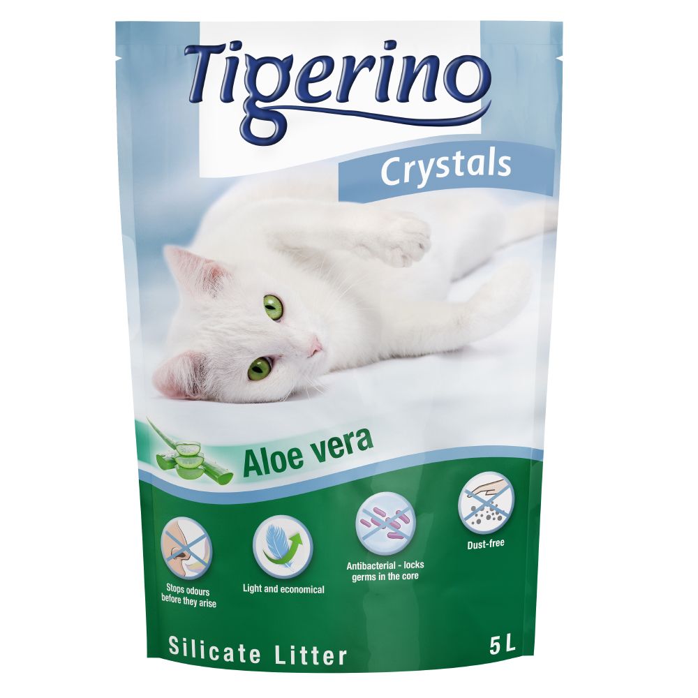 Tigerino Crystals Aloe Vera Cat Litter - Super Pack: 6 x 5 litre