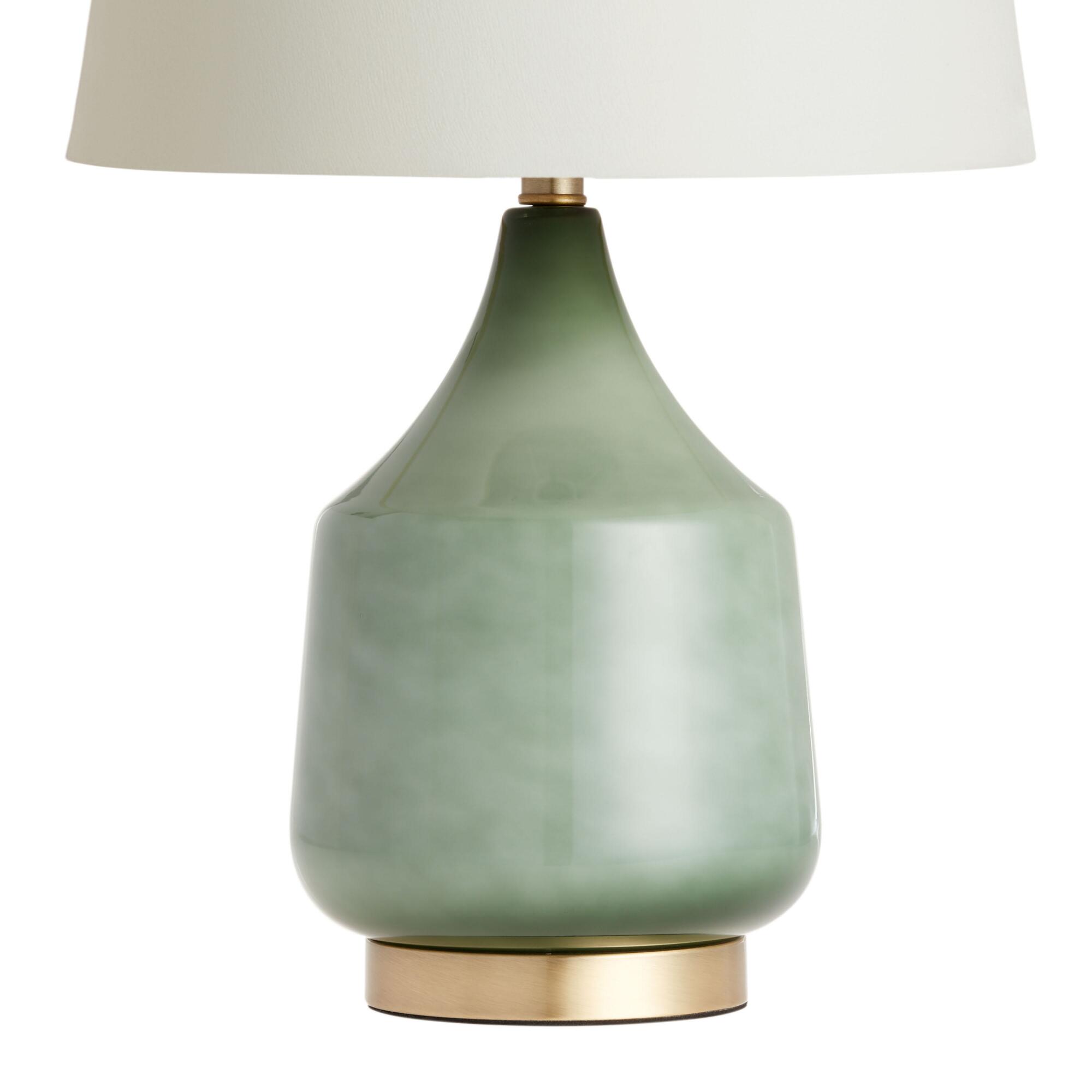 Jade Green Ombre Glass Table Lamp Base by World Market