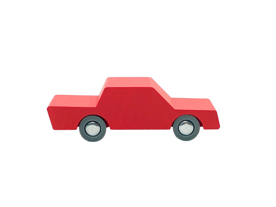 Waytoplay - Back and Forth Wooden Car - Red