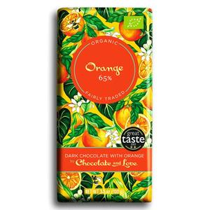 Chocolate and Love, Chokolade Orange 65% Ø - 80 gr