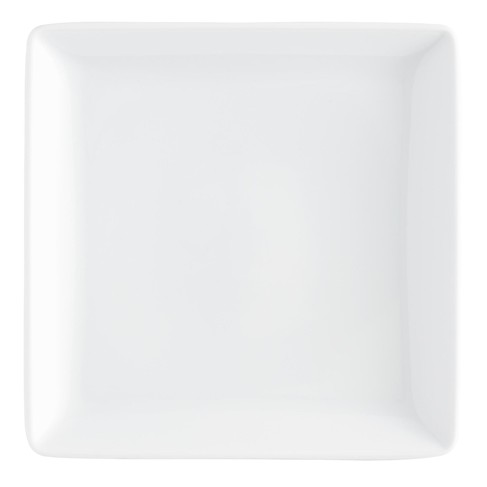 Square White Porcelain Coupe Salad Plates Set Of 4 by World Market