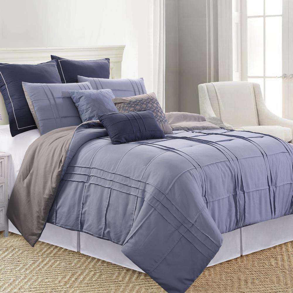 Amrapur Overseas Boxwood comforter set Multi Multi Reversible Queen Comforter (Blend with Polyester Fill) | 38EBJQCF-BXW-QN