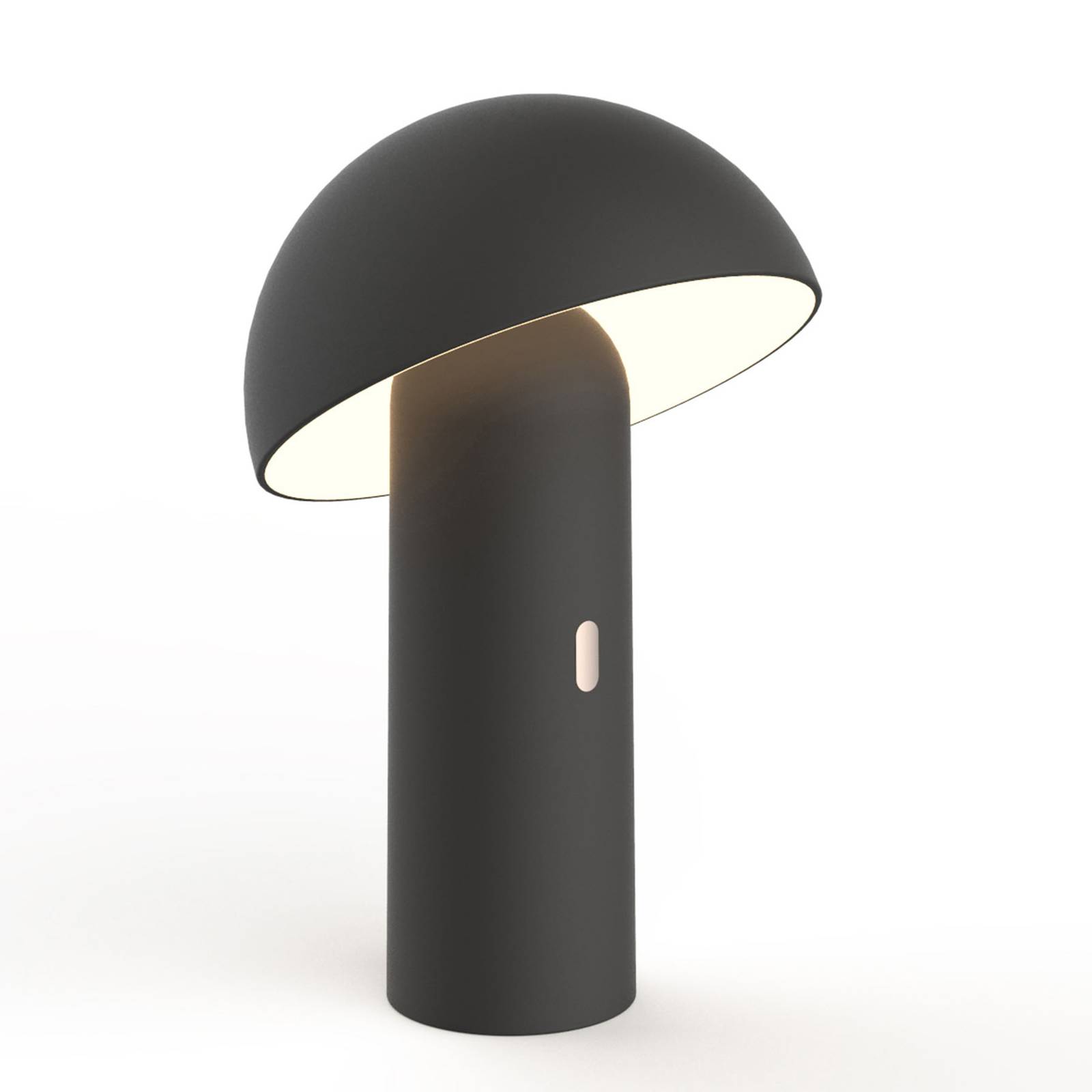 Newgarden Enoki -LED-pöytälamppu, akku, musta