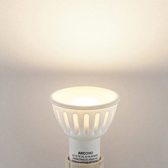 Arcchio-LED-heljastinlamppu GU10 100° 7W 3 000 K