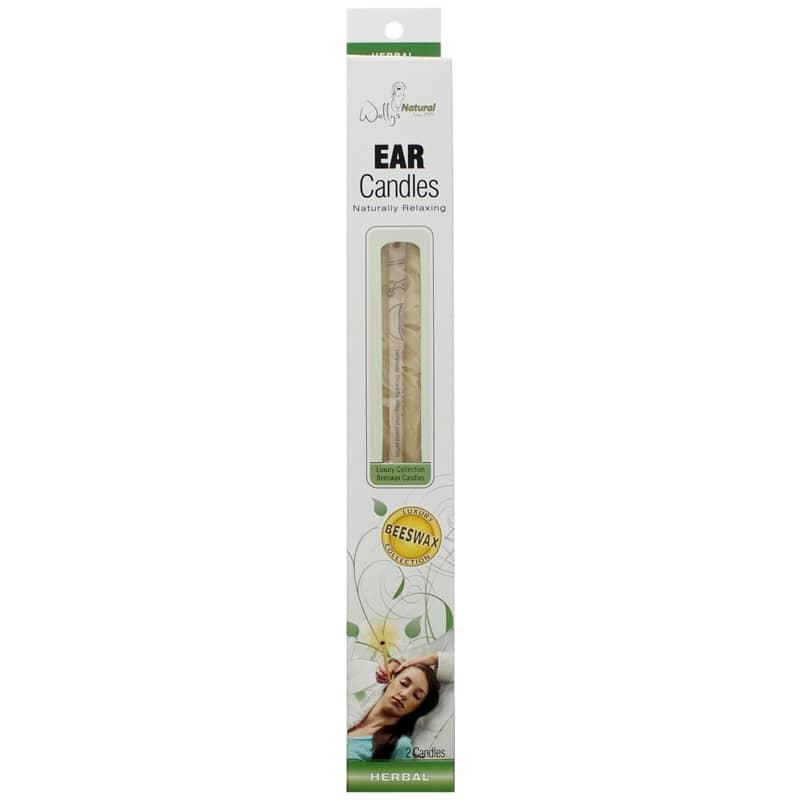 Wallys Natural Products Ear Candles Beeswax Herbal 2 Piece 2 Pieces