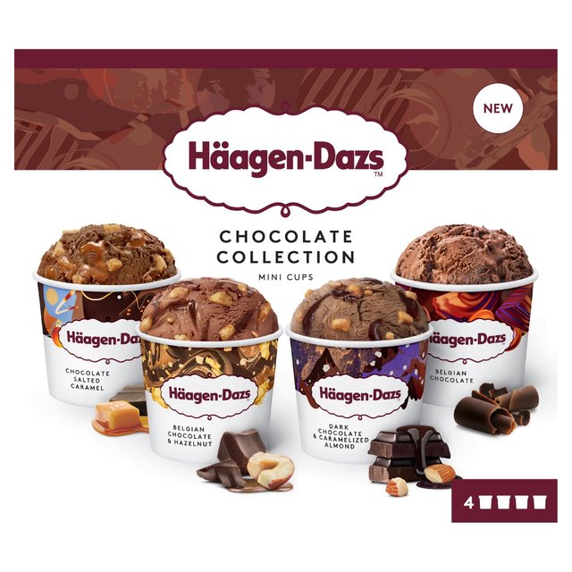 Haagen Dazs Chocolate Ice Cream Collection Minicups
