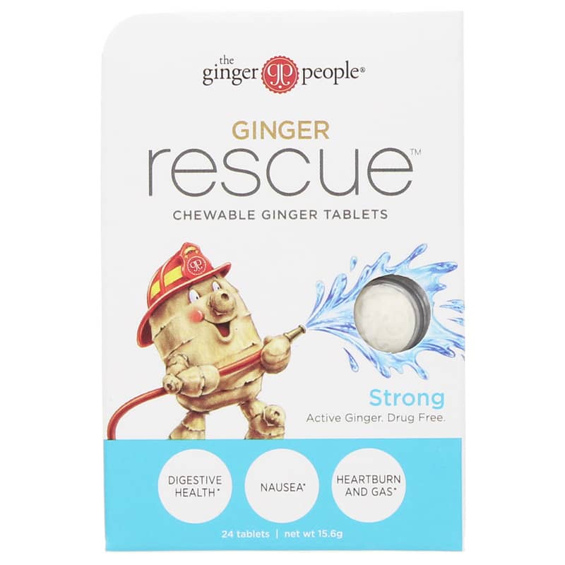 Ginger People Ginger Rescue Strong 24 Chewable Tablets