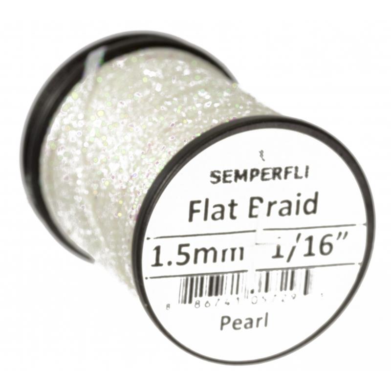 Semperfli Flat Braid 1,5mm Pearl