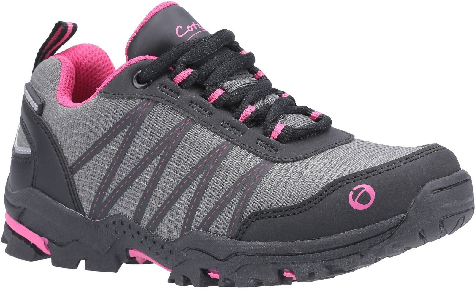 Cotswold Kids Littledean Lace Up Hiking Waterproof Boot Multicolor 30174 - Pink/Grey 10