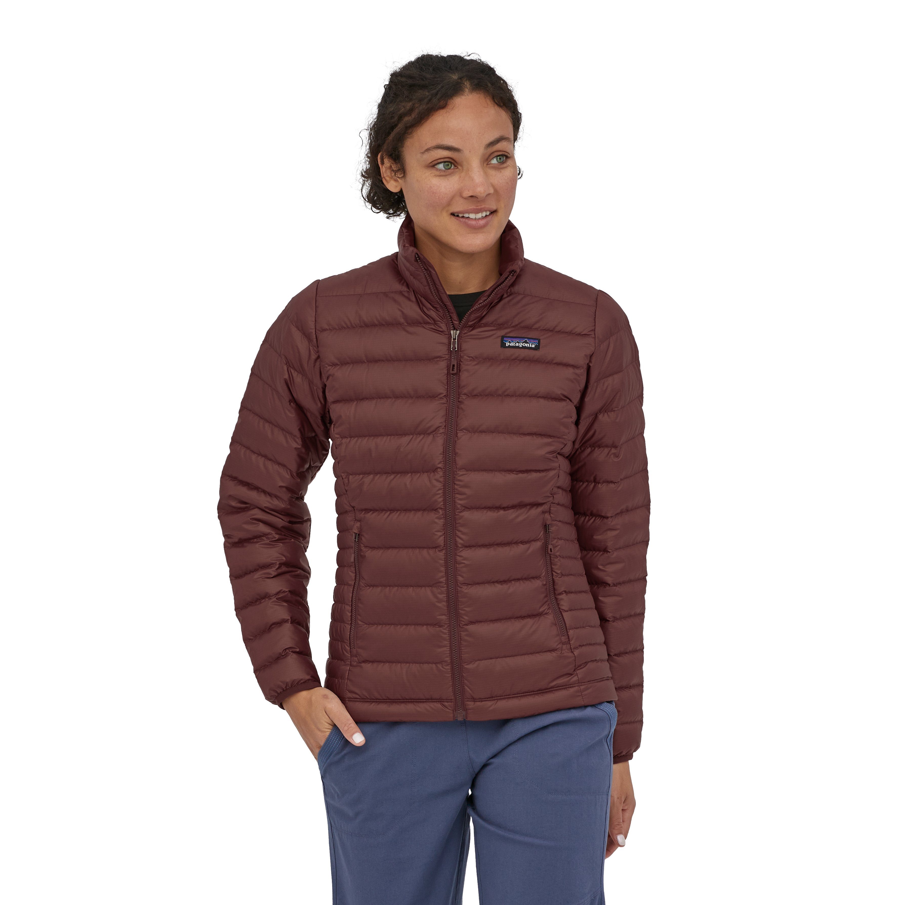 Patagonia Women's Down Sweater Jacket - Sustainable Down, Dark Ruby / S