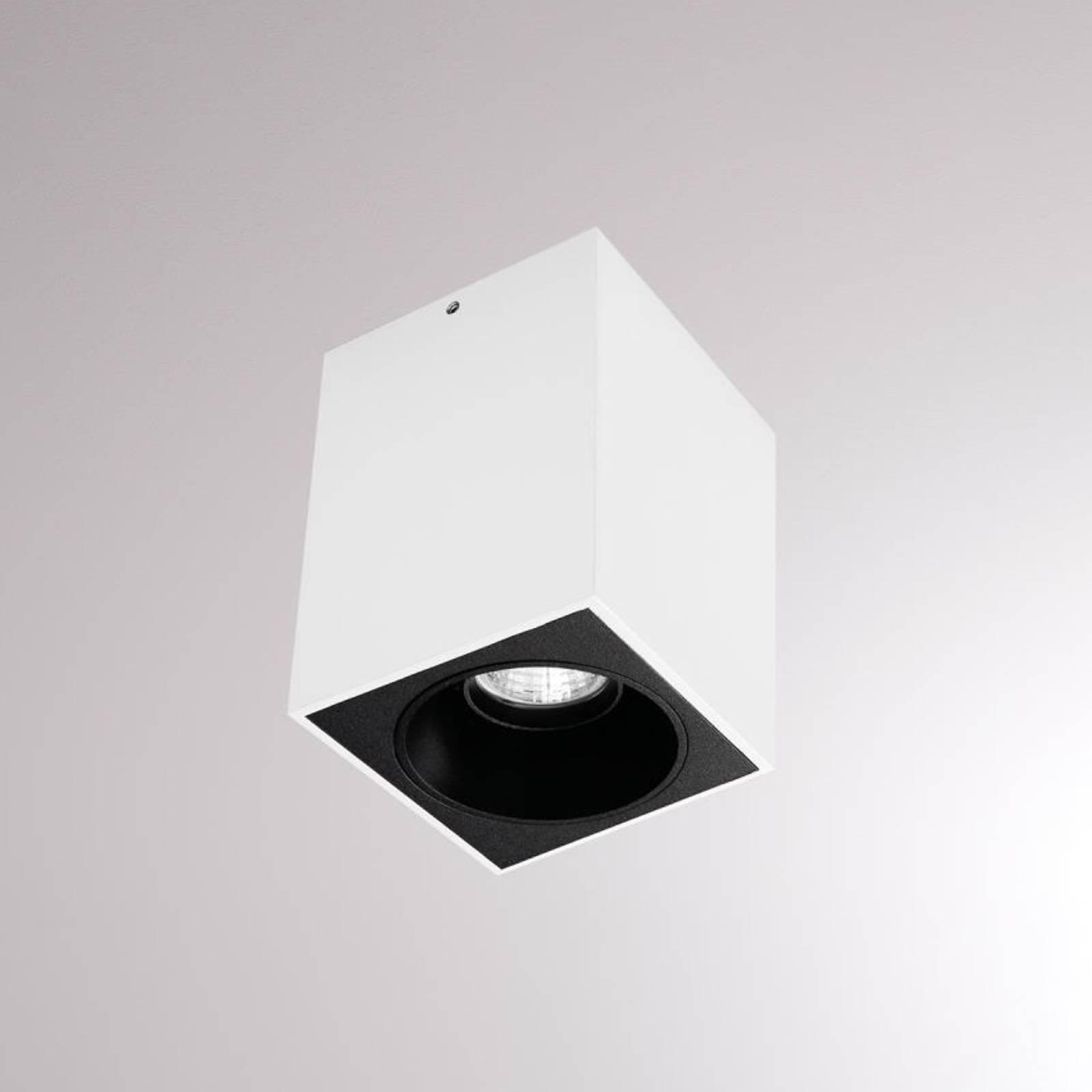 LOUM Atus Square -LED-kattovalo 1-lamp., valkoinen