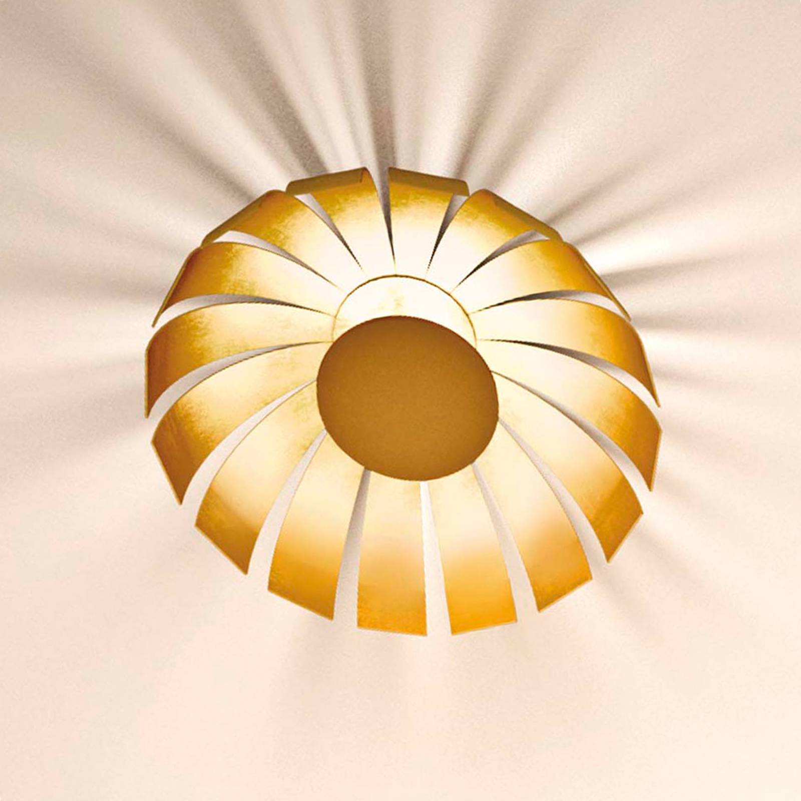 Kullattu LED-design-kattovalaisin Loto, 20 cm