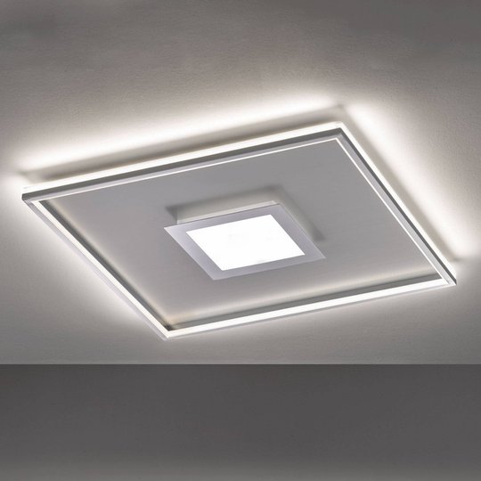 LED-kattovalaisin Zoe, neliönmuotoinen, 80 x 80 cm