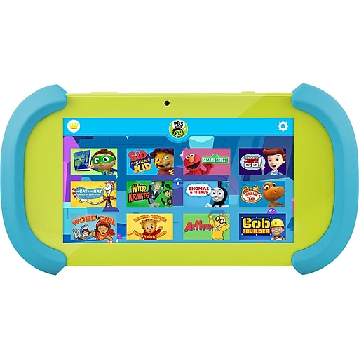 PBS Kids Playtime Pad 7" Tablet, Quad Core, 1GB RAM, 16GB, Android 6.0 Marshmallow, Green (PBSKD12B)