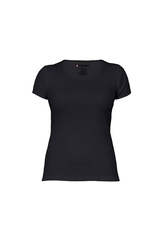 Ripp T-Shirt Plus Size Damen Sale, Schwarz, XXL