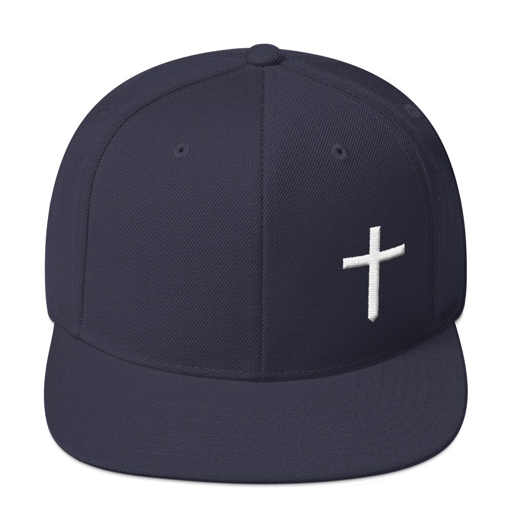 Christian Cross Logo Wool Blend Snapback Hat