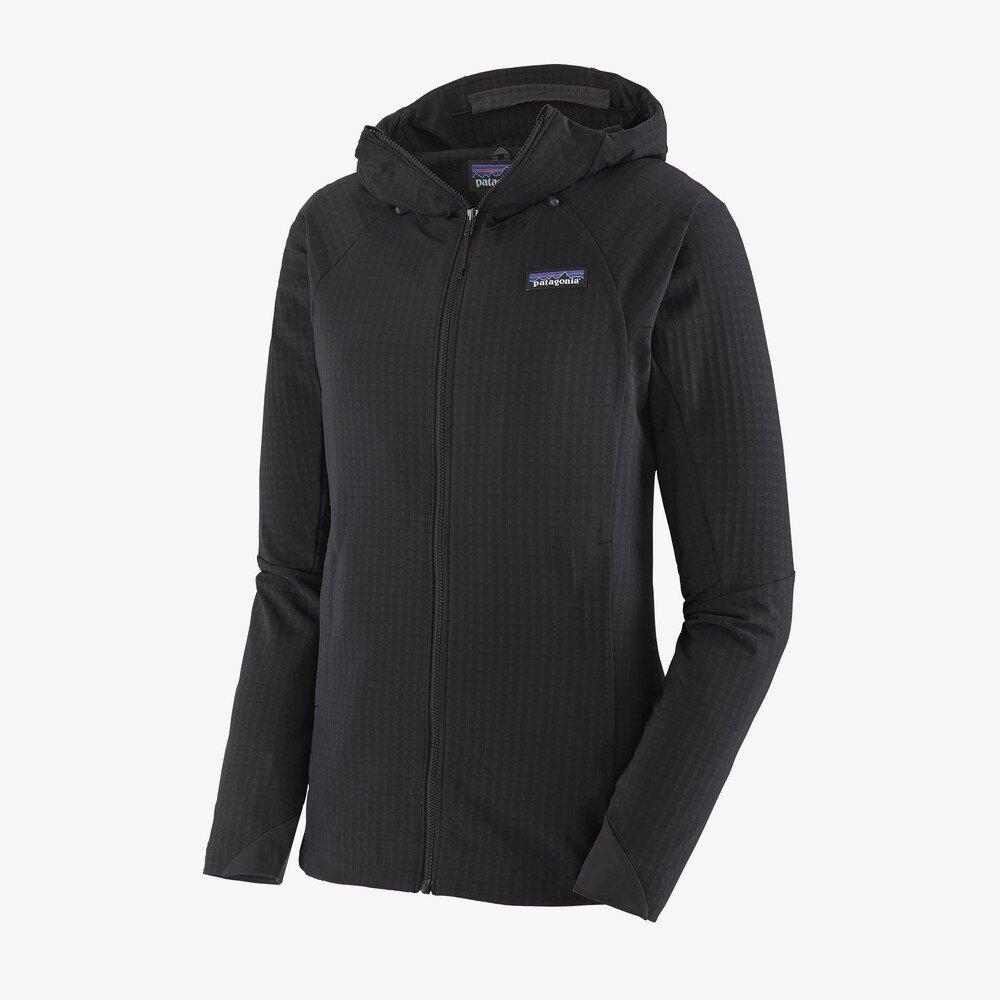 Patagonia Women's R1 TechFace Hoody - Recycled Polyester, Black / XS