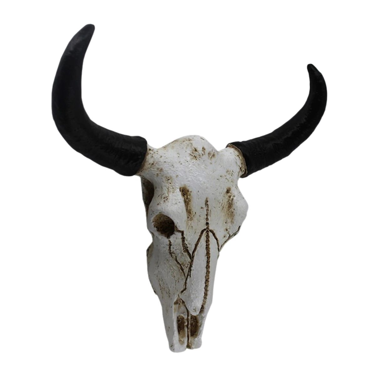 Ram & Bull Head Skeleton Rustic Sculptures Home Dcor Long Horn Resin Skull Shape Art Wall Hanging Ornament Halloween Office Figurines