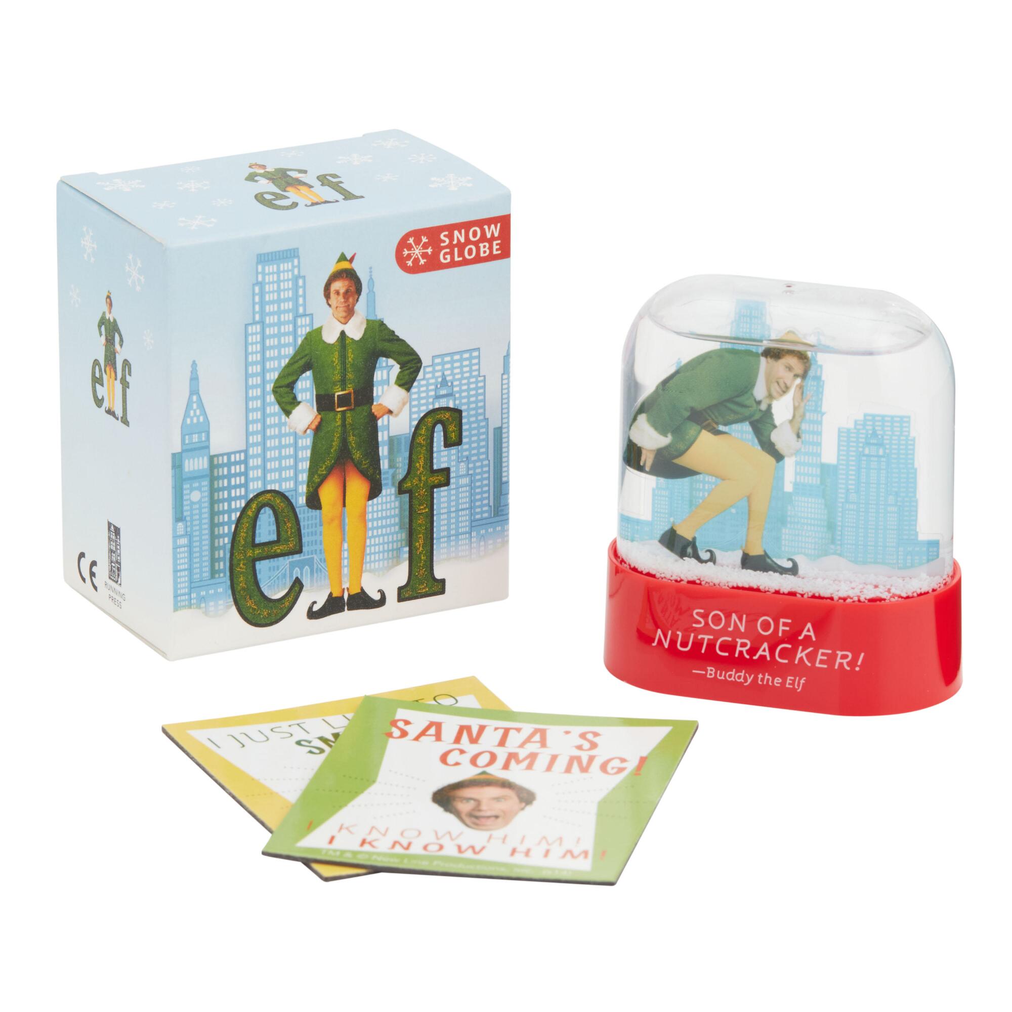 Elf Movie Snow Globe and Magnets Mini Kit: Blue/Multi - Plastic by World Market