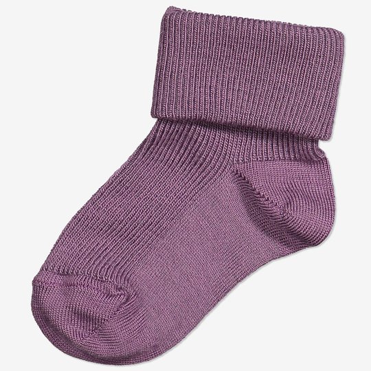 Merinoull sokker baby lilla