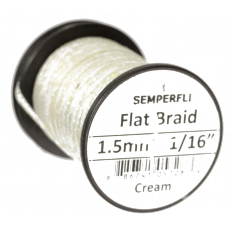 Semperfli Flat Braid 1,5mm Cream