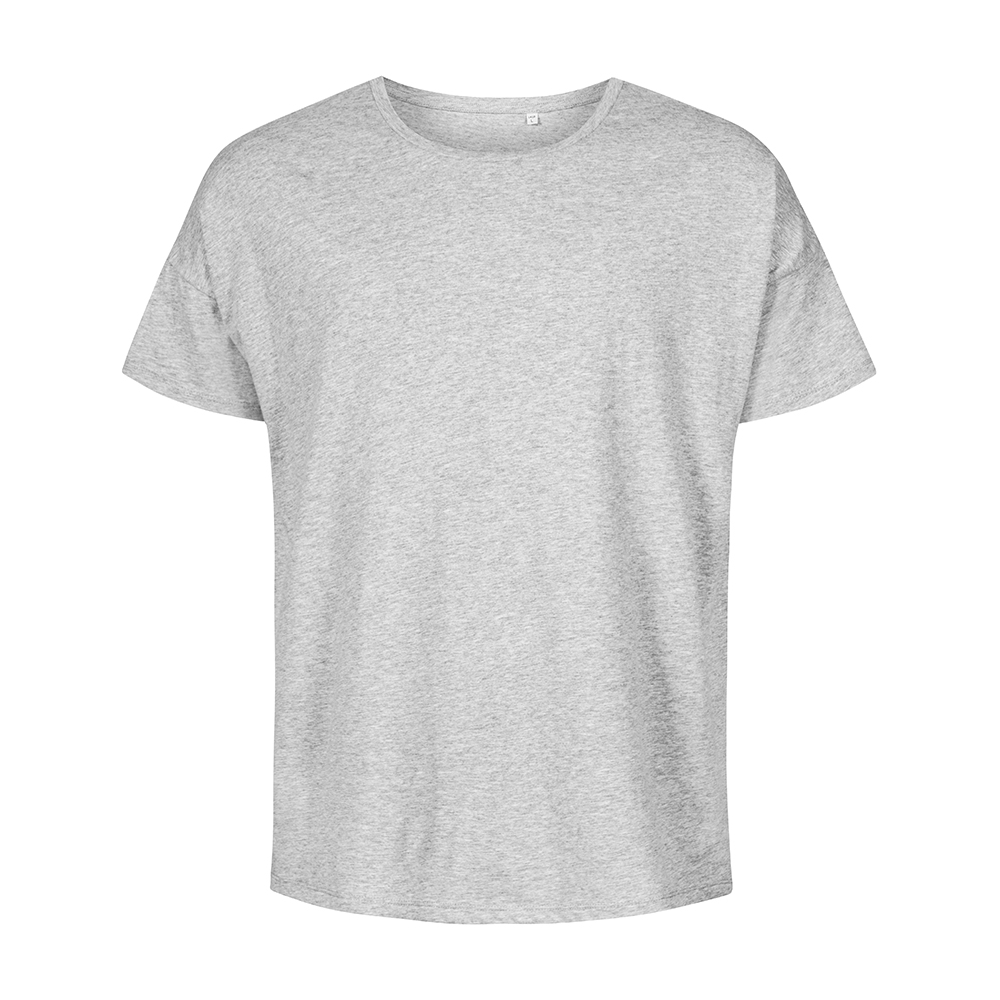 X.O Oversized T-Shirt Plus Size Herren, Grau-Melange, XXXL