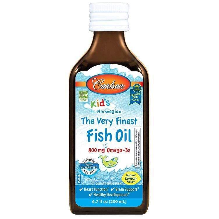 Kid's The Very Finest Fish Oil, 800mg Natural Lemon - 200 ml.