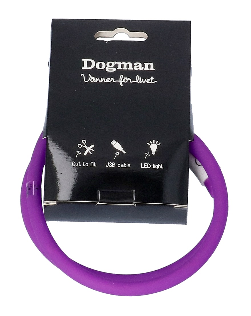 Dogman Blinkhalsband LED Lila 20-65cm