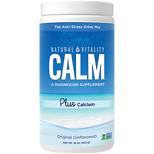 Natural Calm Magnesium Powder with Calcium - Unflavored (113 Servings)