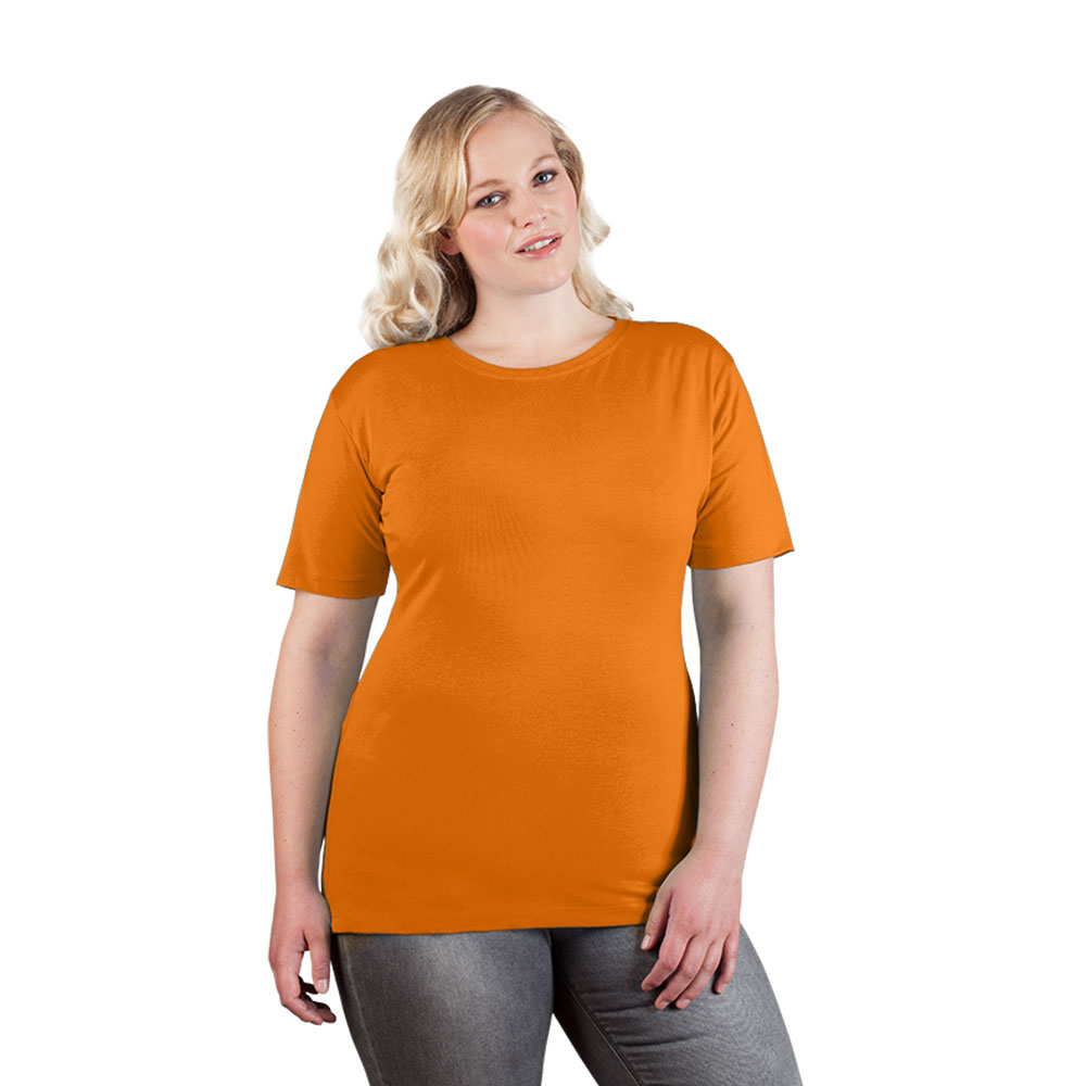 Premium T-Shirt Plus Size Damen, Orange, XXXL